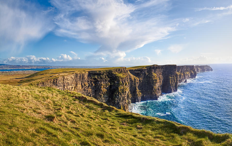 Scenic View Of Cliffs Of Moher, Liscannor, Co. Clare, Ireland Photograph by Mikroman6