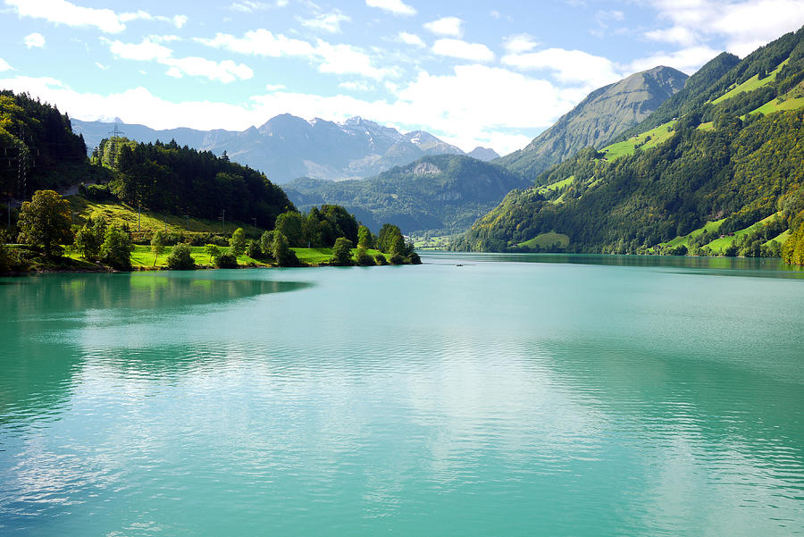 Scenic view of Lake Lungern, Switzerland Photograph by Rosmarie Wirz