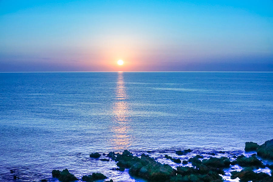 Scenic View Of Sea Against Sky During Sunset Photograph by Jesse Coleman / EyeEm Scenic View Of Sea Against Sky During Sunset Photograph by Jesse Coleman / EyeEm