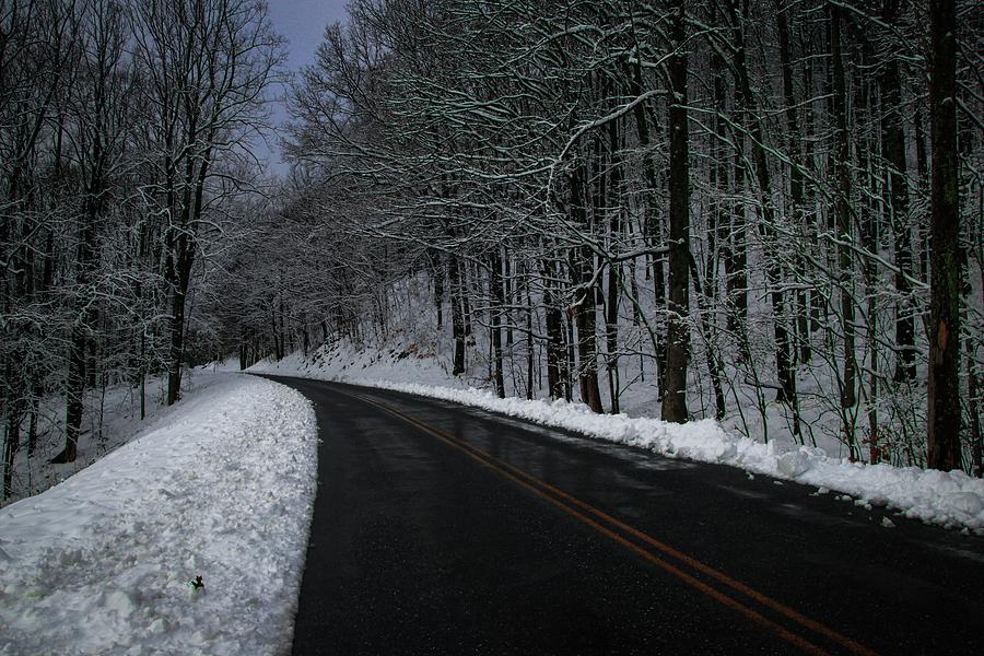 Scenic Winter Drive Photograph by Deb Beausoleil