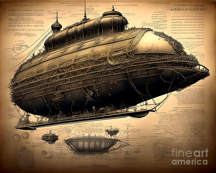steampunk airships dirigibles