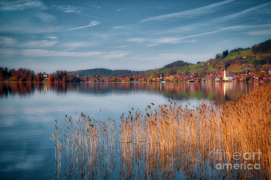 Schliersee Village and Lake Photograph by Edmund Nagele FRPS