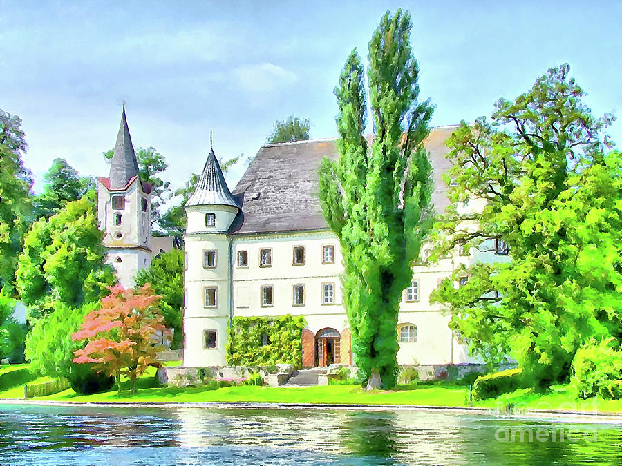 Schloss Hagenau - Upper Austria Digital Art by Joseph Hendrix