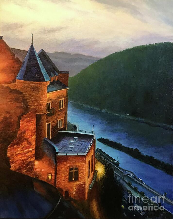 Schonburg Castle Painting by Sherrell Rodgers