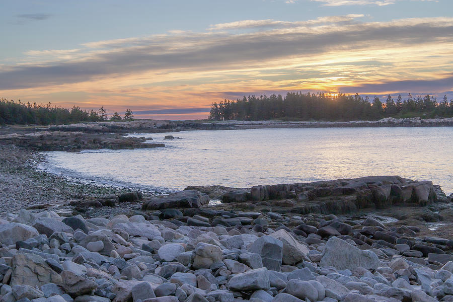 Schoodic Peninsula Acadia NP 1 Sunrise Photograph by Michael Saunders