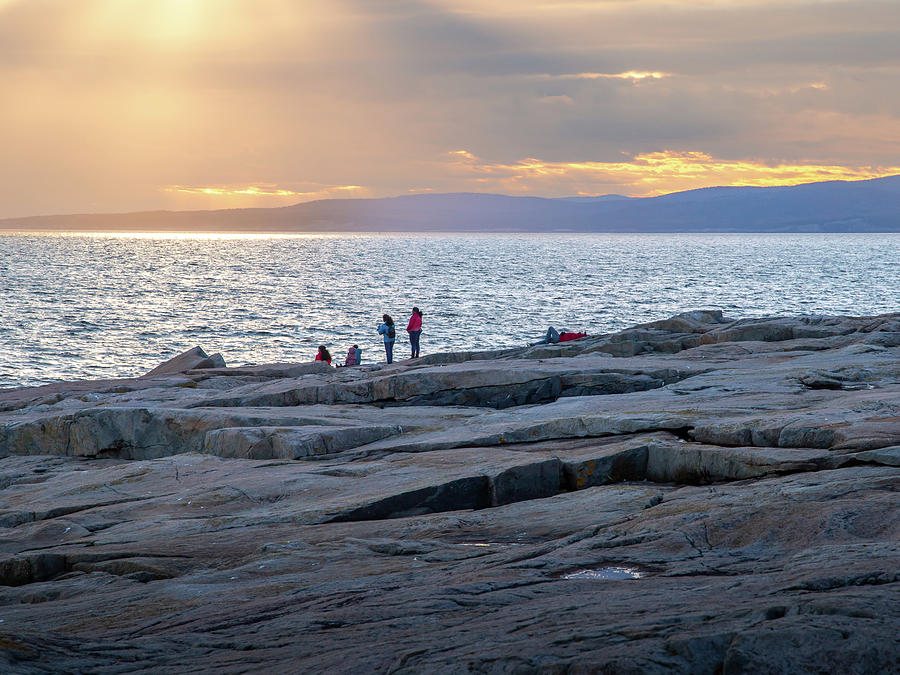 Schoodic Point Acadia NP 4 Sunset Photograph by Michael Saunders