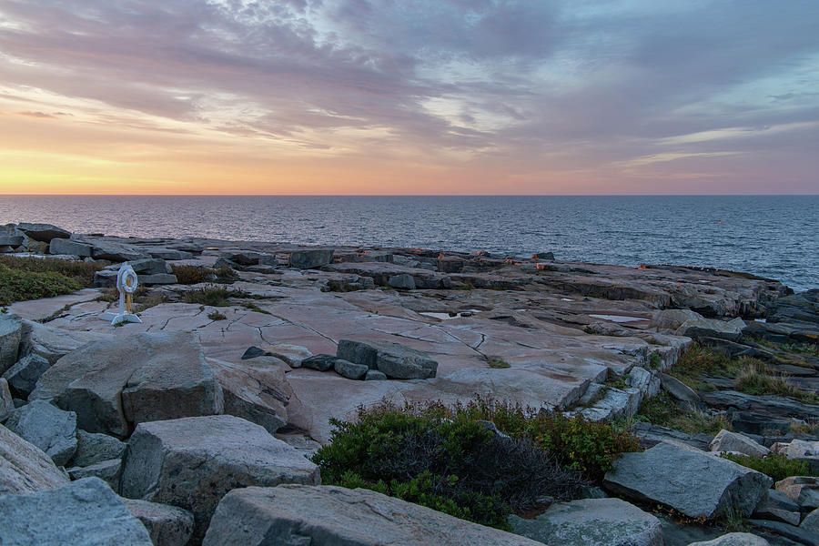 Schoodic Point Acadia NP Sunrise 2 Photograph by Michael Saunders