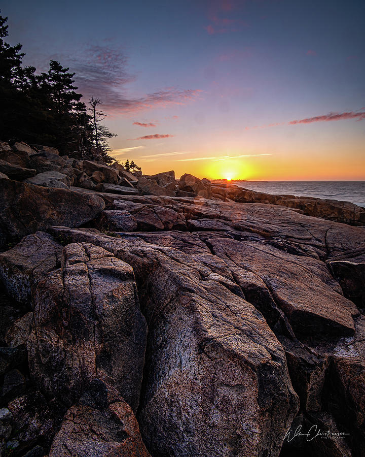 Schoodic Point Sunrise Photograph by William Christiansen - Fine Art ...