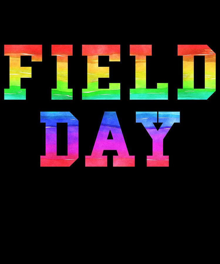 School Field Day Rainbow Jersey Digital Art by Flippin Sweet Gear
