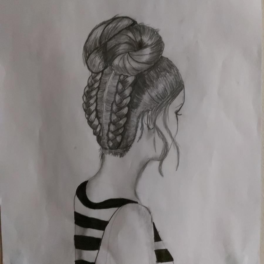 School girl hairct Drawing by Yassmine Tarabishy - Fine Art America