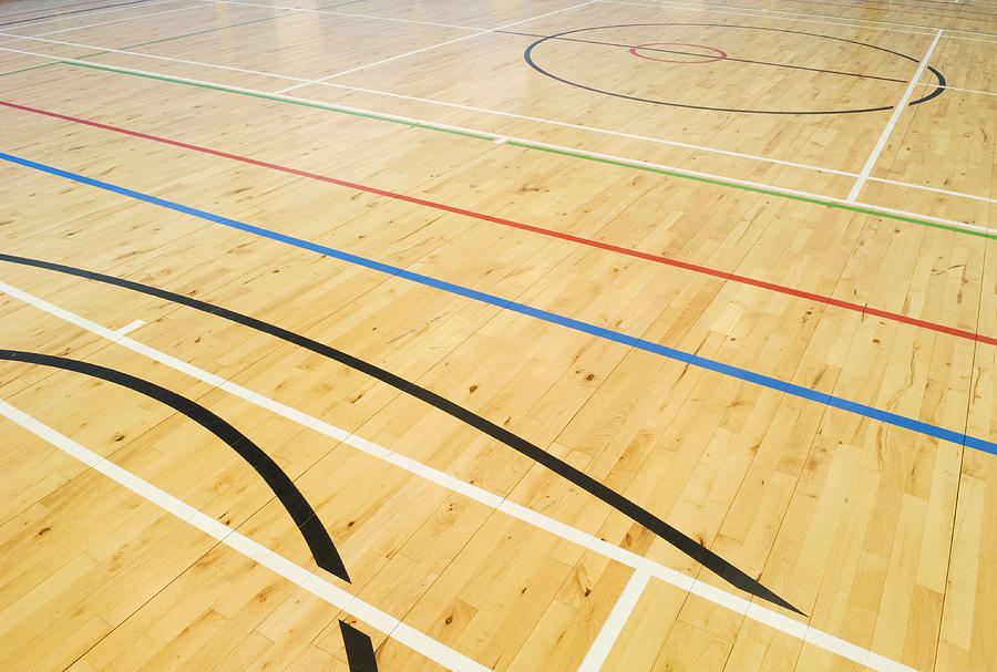 School gymnasium floor Photograph by Northlightimages