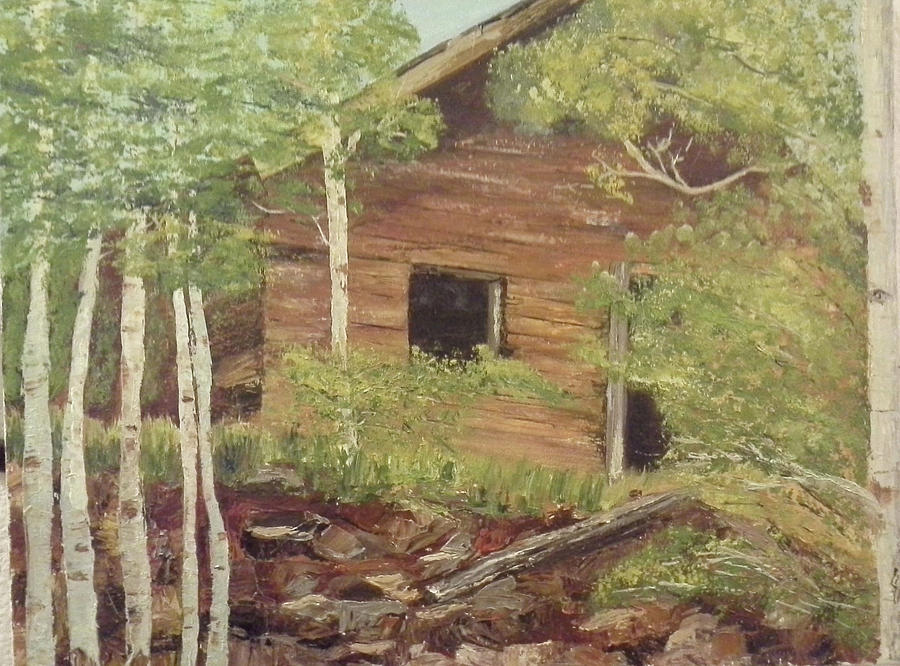 School House in the Woods Painting by Martha Lancaster
