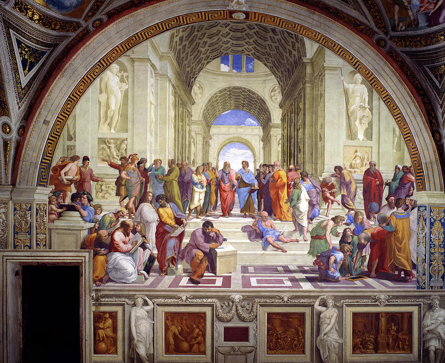 Raphael Painting - School of Athens, 1509-1511 by Raphael