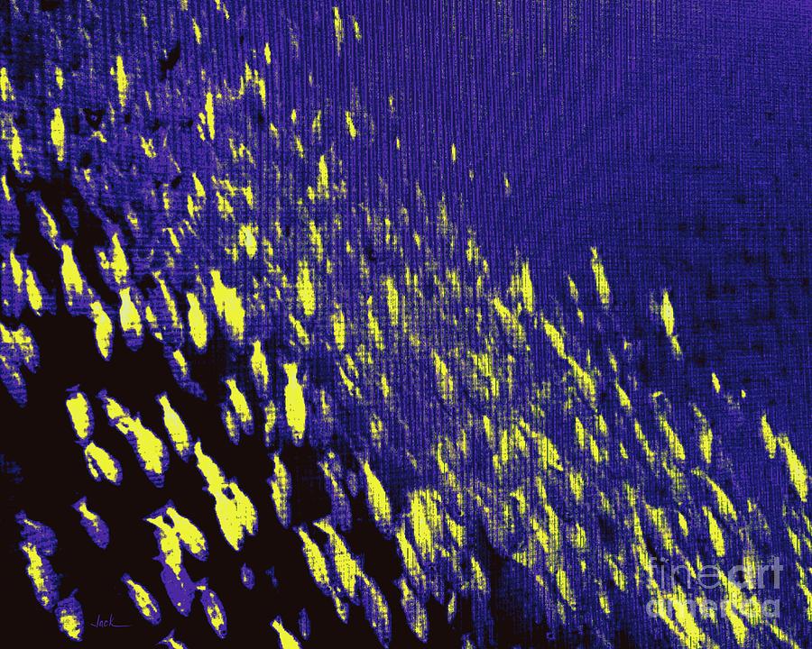 Fish Painting - School of Fish Abstract by Jack Bunds Fish Painting - School of Fish Abstract by Jack Bunds