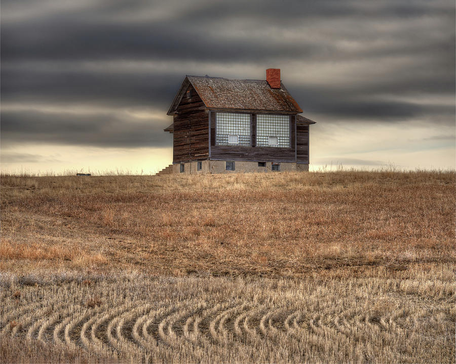 Haug School -  Abandoned one room schoolhouse near Grenora ND #1 Photograph by Peter Herman