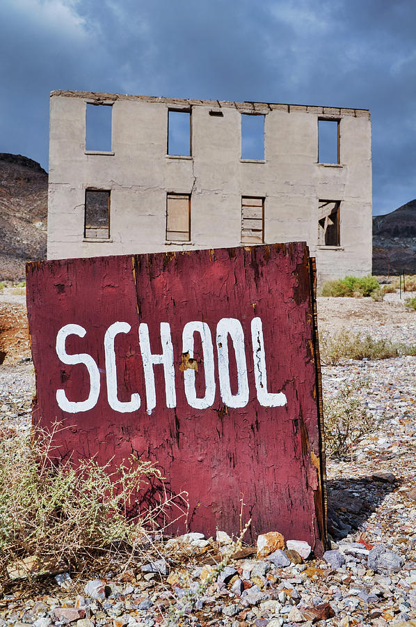 School Rhyolite Ghost Town Photograph by Kyle Hanson