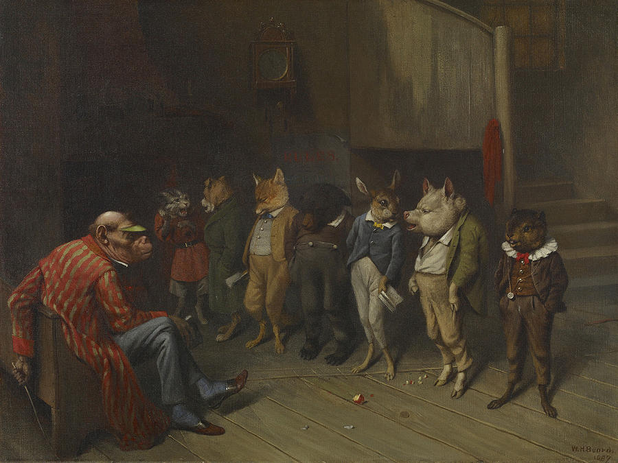 School Rules, 1887. Painting by William Holbrook Beard