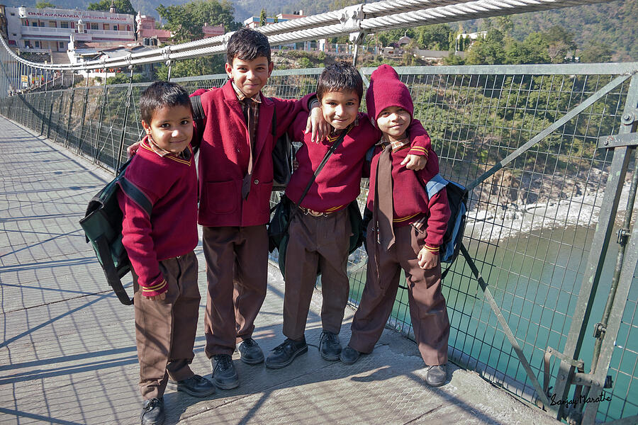 Schoolboys-1, Rishikesh Photograph by Sanjay Marathe Schoolboys-1, Rishikesh Photograph by Sanjay Marathe