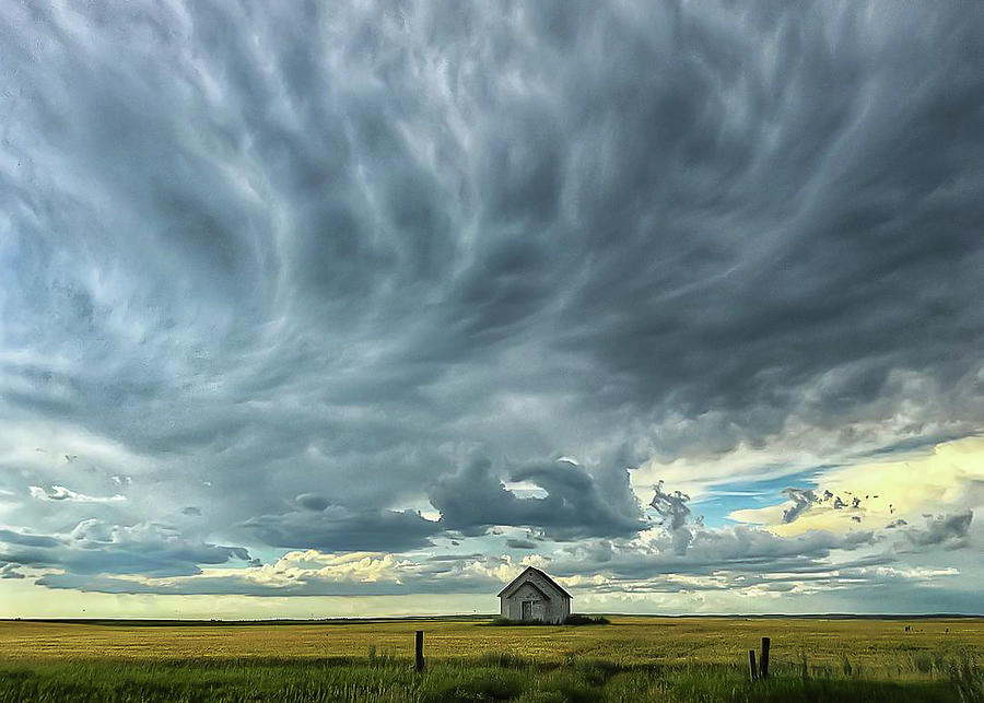 Schoolhouse and Stormy Skies Photograph by Mary Tastad Schoolhouse and Stormy Skies Photograph by Mary Tastad