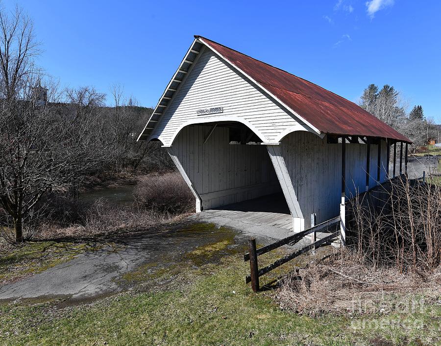 Schoolhouse Covered Bridge  Photograph by Steve Brown