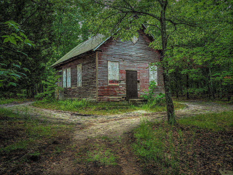 Schoolhouse In The Woods Photograph by Kristia Adams