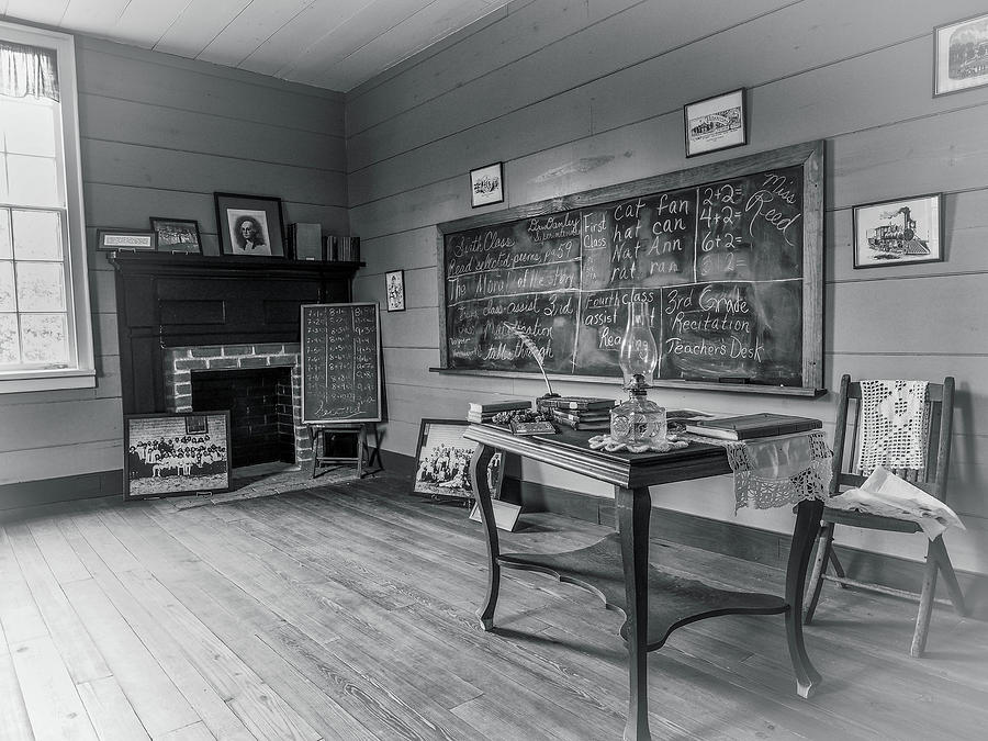 Schoolroom at the Washington State Historic Park Photograph by James C Richardson