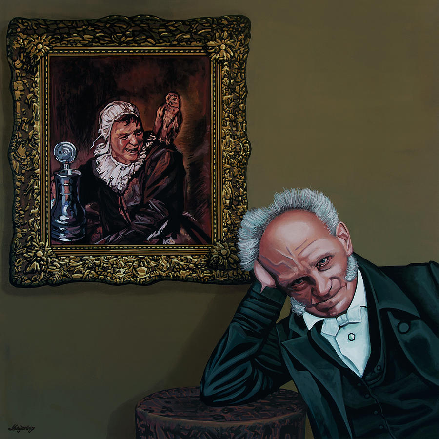 Schopenhauer and Malle Babbe of Frans Hals  Painting by Paul Meijering