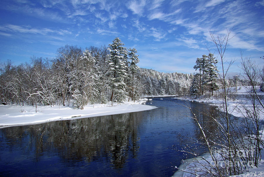 Schroon River in Winter Photograph by Gregory Klingler - Fine Art America