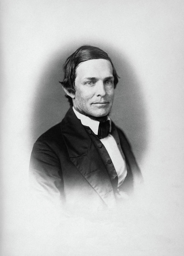 Schuyler Colfax Portrait - 1859 Photograph by War Is Hell Store