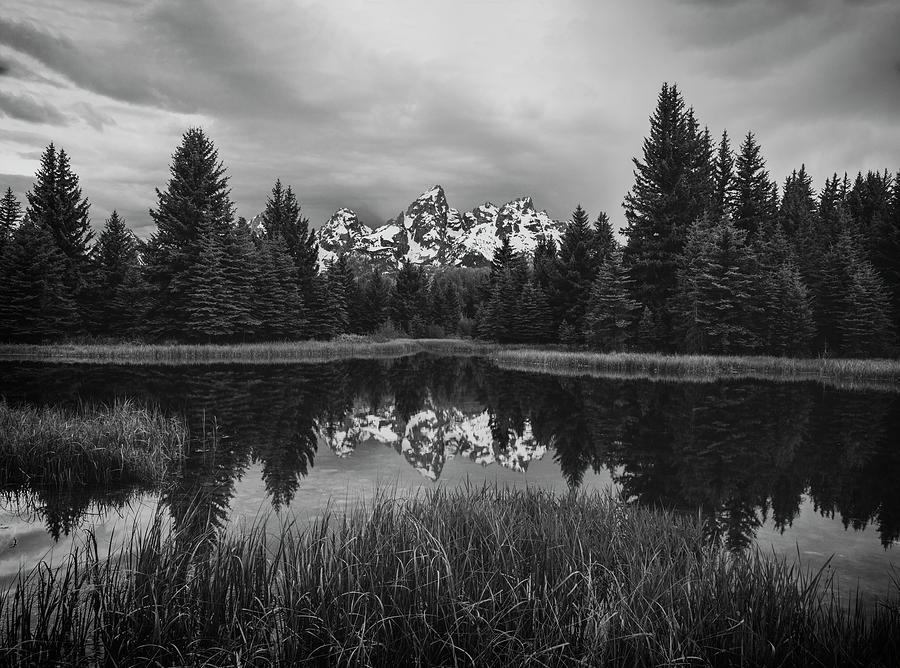 Schwabachers Reflection Black And White Photograph by Dan Sproul