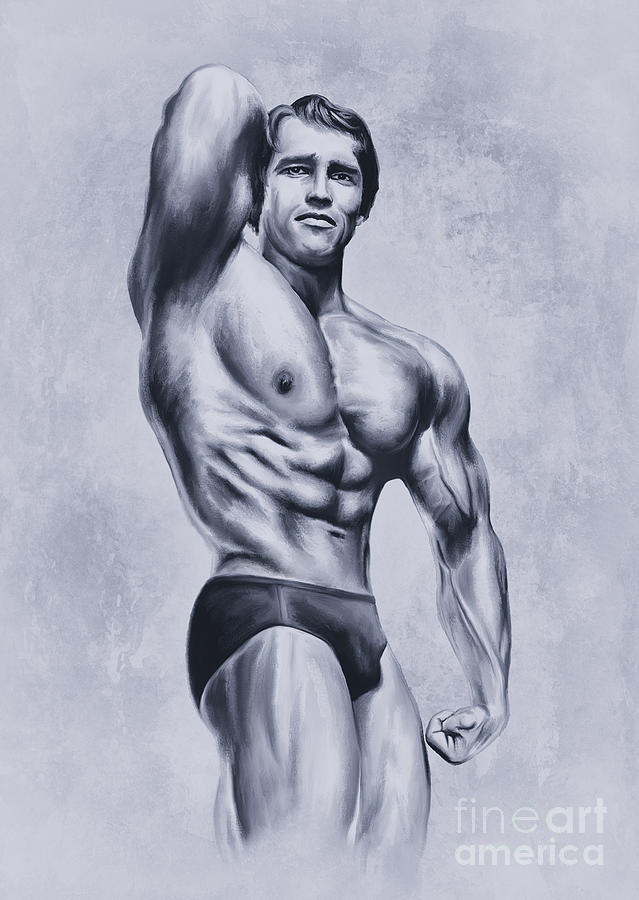  Schwarzenegger Arnold. Digital Art by Andrzej Szczerski