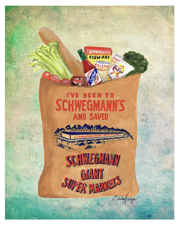 Schwegmanns Grocery Bag Painting