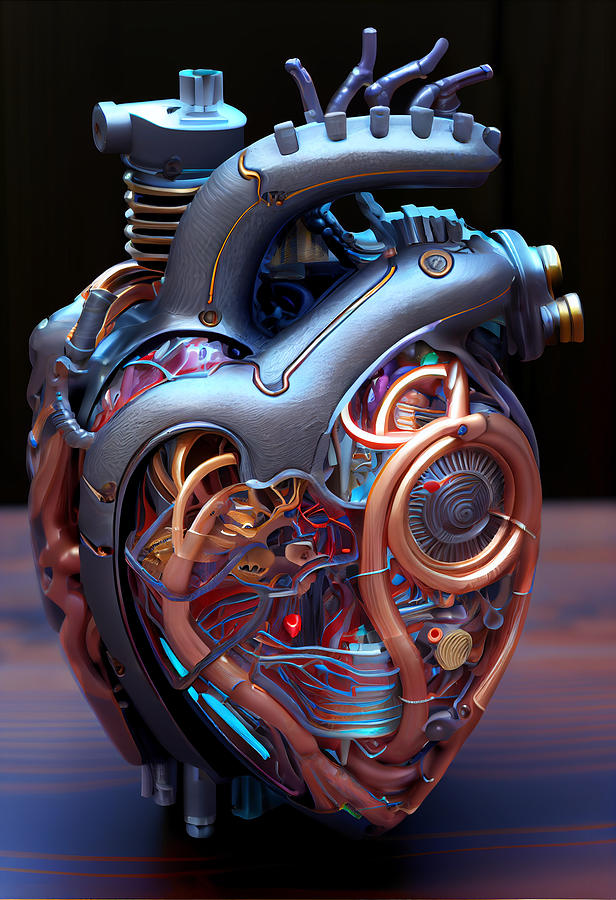 sci  fi  mechanical  human  heart  clockwork  mechani  by Asar Studios Digital Art