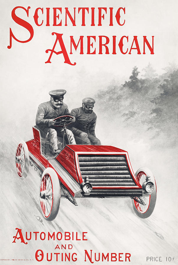Scientific American - Automobile and Outing Number - 1902 Painting by War Is Hell Store