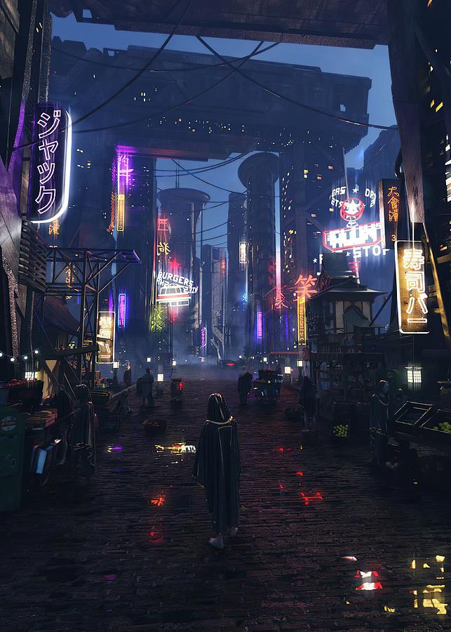 Scifi Concept Art Concept Cyberpunk City By Towery Hill, 46% OFF