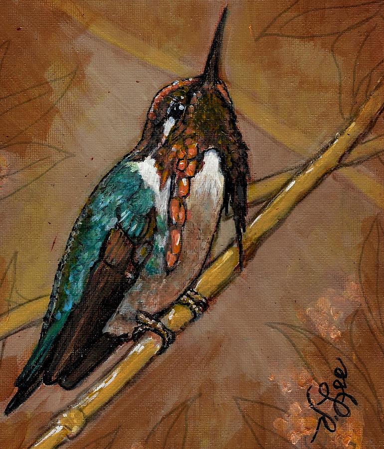 Scintillant Hummingbird Painting by VLee Watson