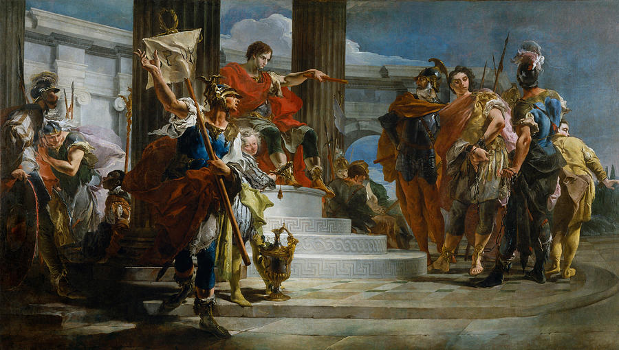 Giovanni Painting - Scipio Africanus Freeing Massiva  by Giovanni Batista Tiepolo