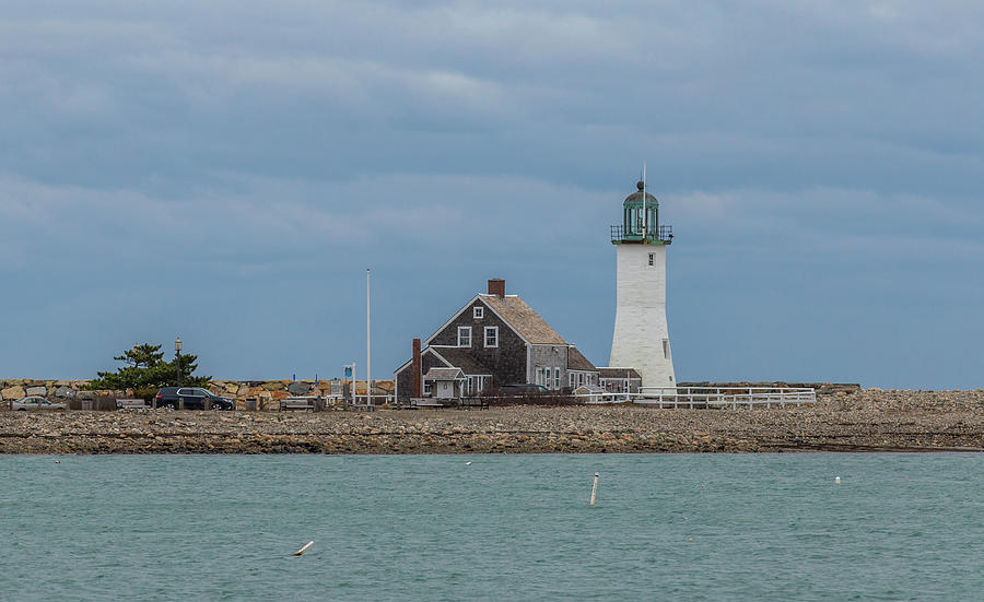 Scituate Lighthouse in Winter Photograph by Brian MacLean