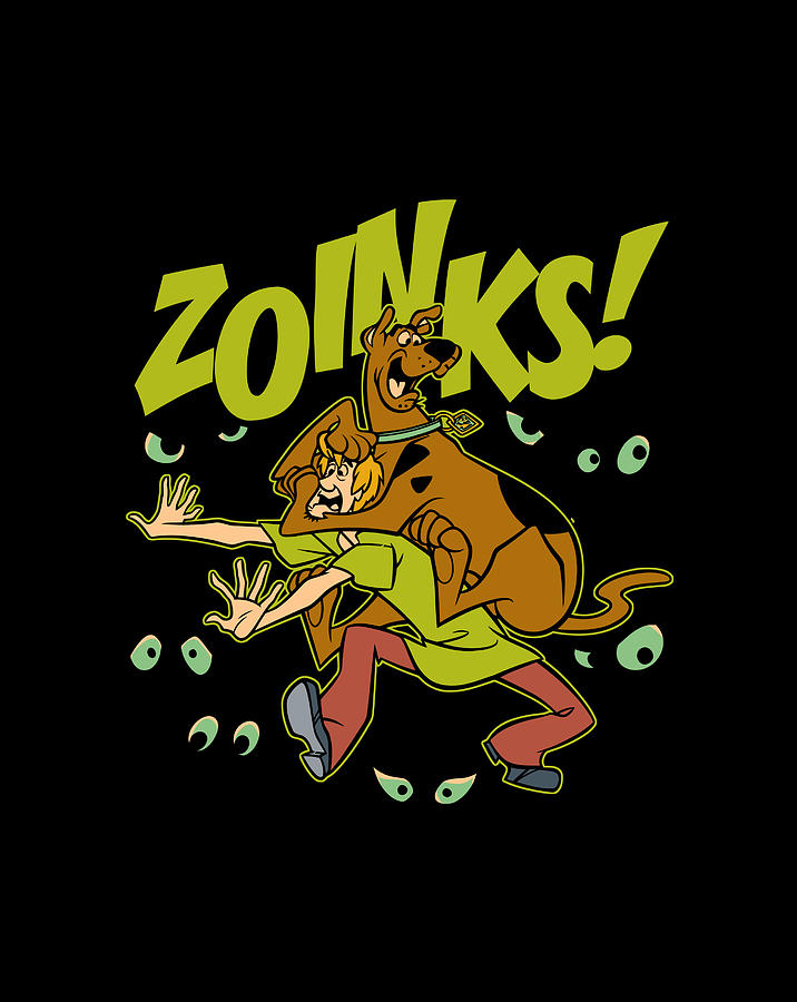 Scooby-Doo Shaggy Zoinks Pullover Hoodie Digital Art By Jessika Bosch