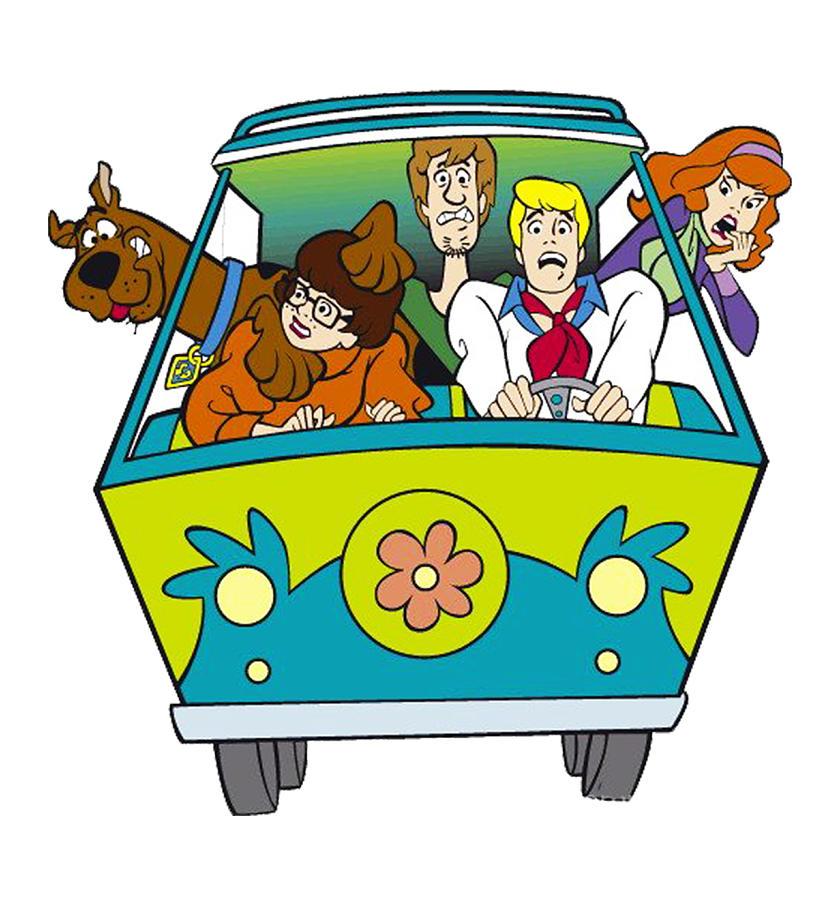 Scooby Doo Sitting In The Car With Friend Digital Art by John Cranford ...