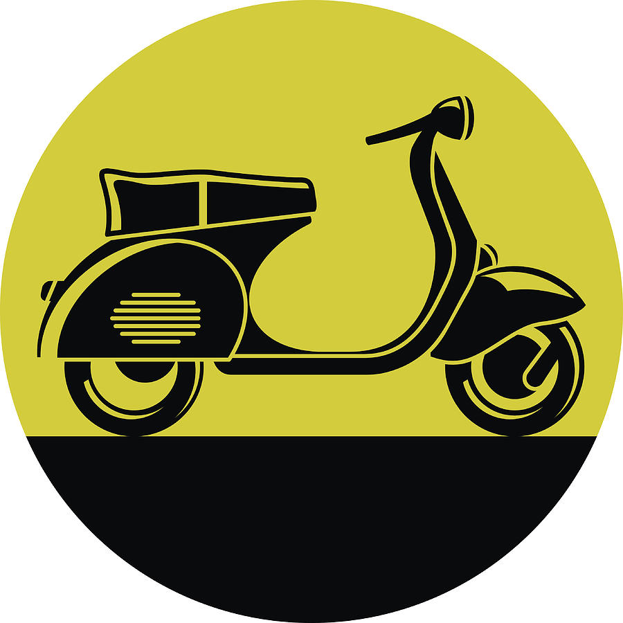 Scooter icon Drawing by Medesulda