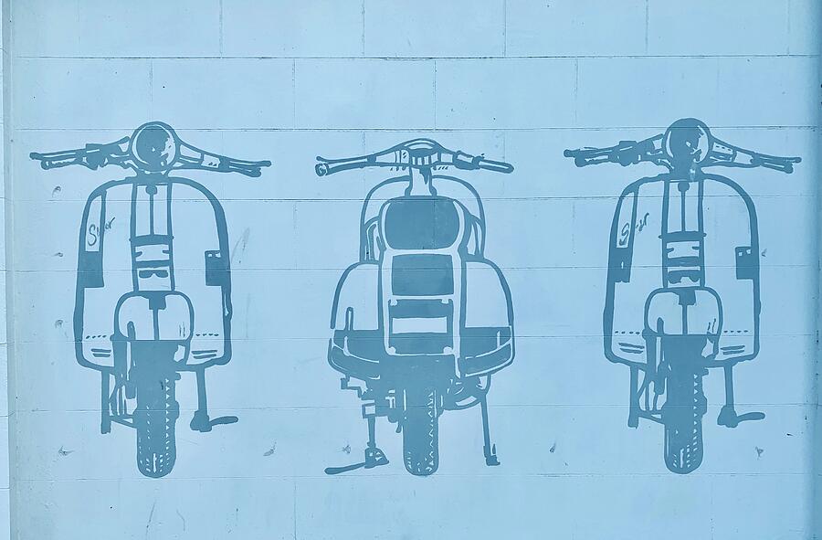 Scooters Wall Art Photograph by Neil R Finlay