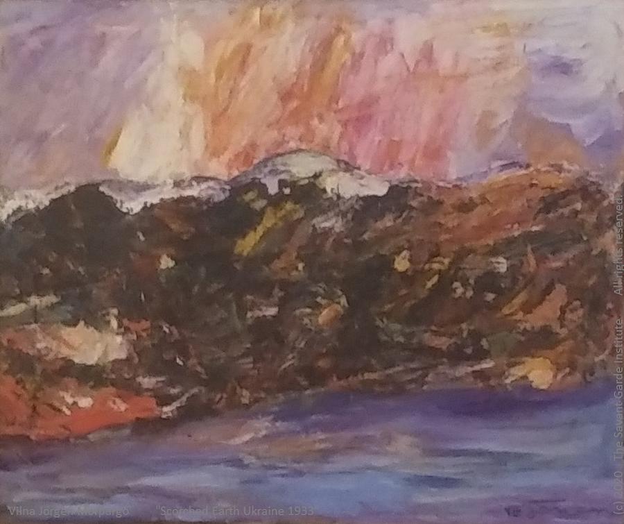 Scorched Earth Painting by Vilna Jorgen Morpurgo