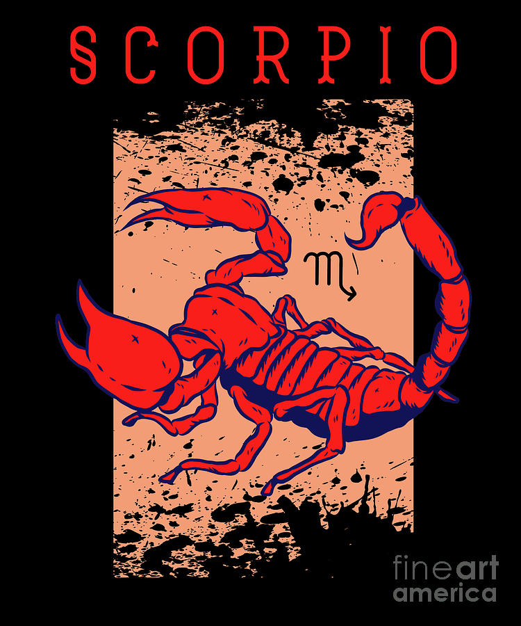 Scorpio Birth Sign Astrology Horoscope Scorpio Gift by Thomas Larch