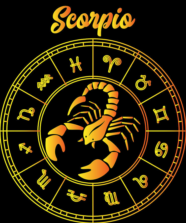 Scorpio Zodiac Horoscope Astrology Birthday Digital Art by Ari