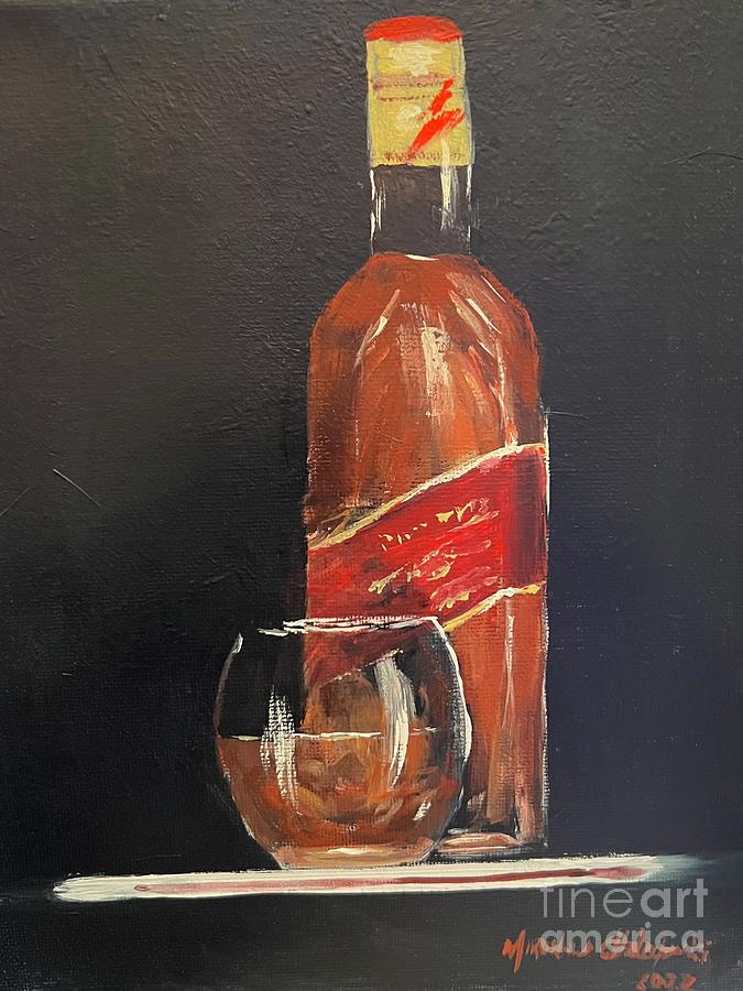 Scotch Whisky Painting by Miroslaw  Chelchowski