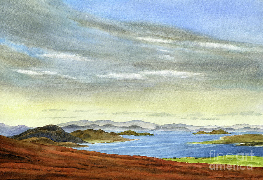 Landscape Painting - Scotland Coastal Islands by Sharon Freeman