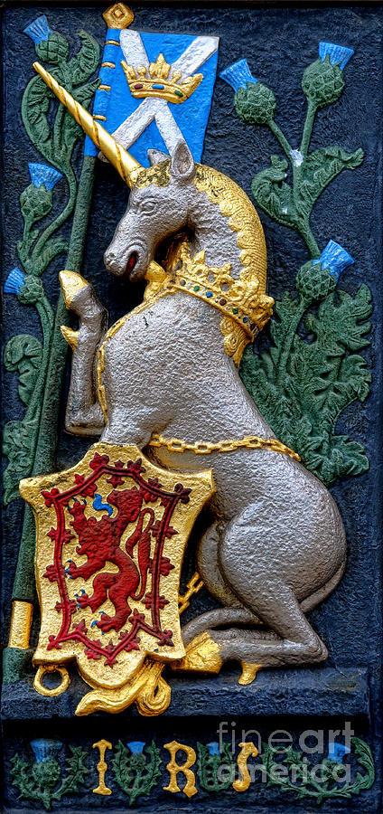 Scotland Unicorn Coat of Arms Photograph by Olivier Le Queinec