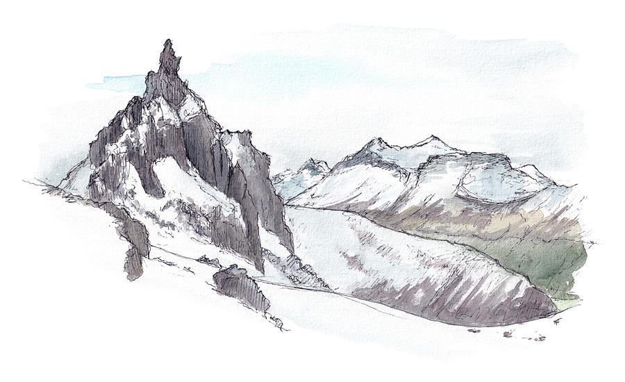 Mountain Painting - Scott Basin - Glenorchy by Tom Napper