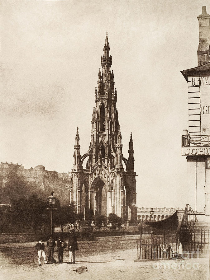 Scott Monument, c1845 Photograph by Hill and Adamson